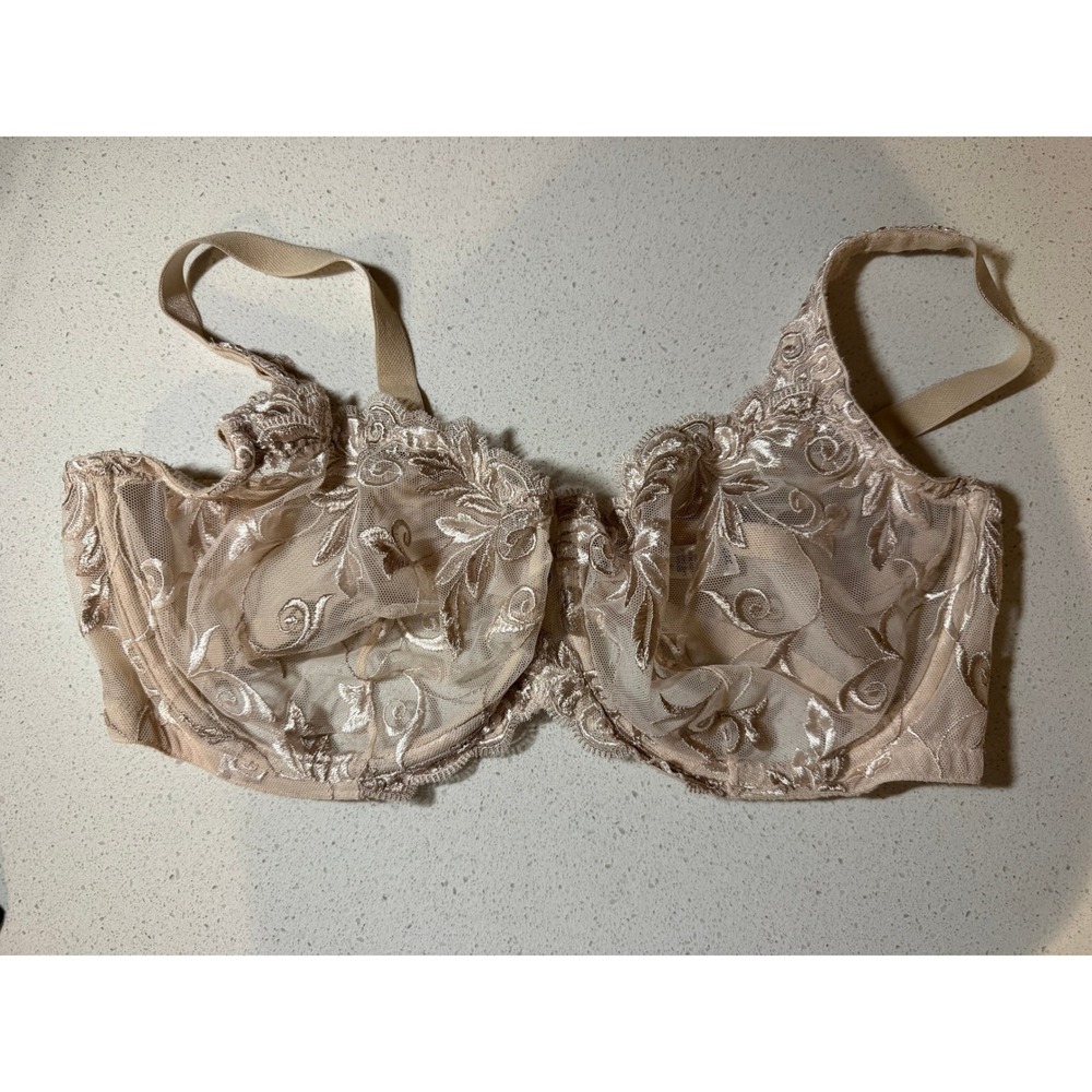 Soma Women Sensuous Lace Unlined Bra Beige 38D